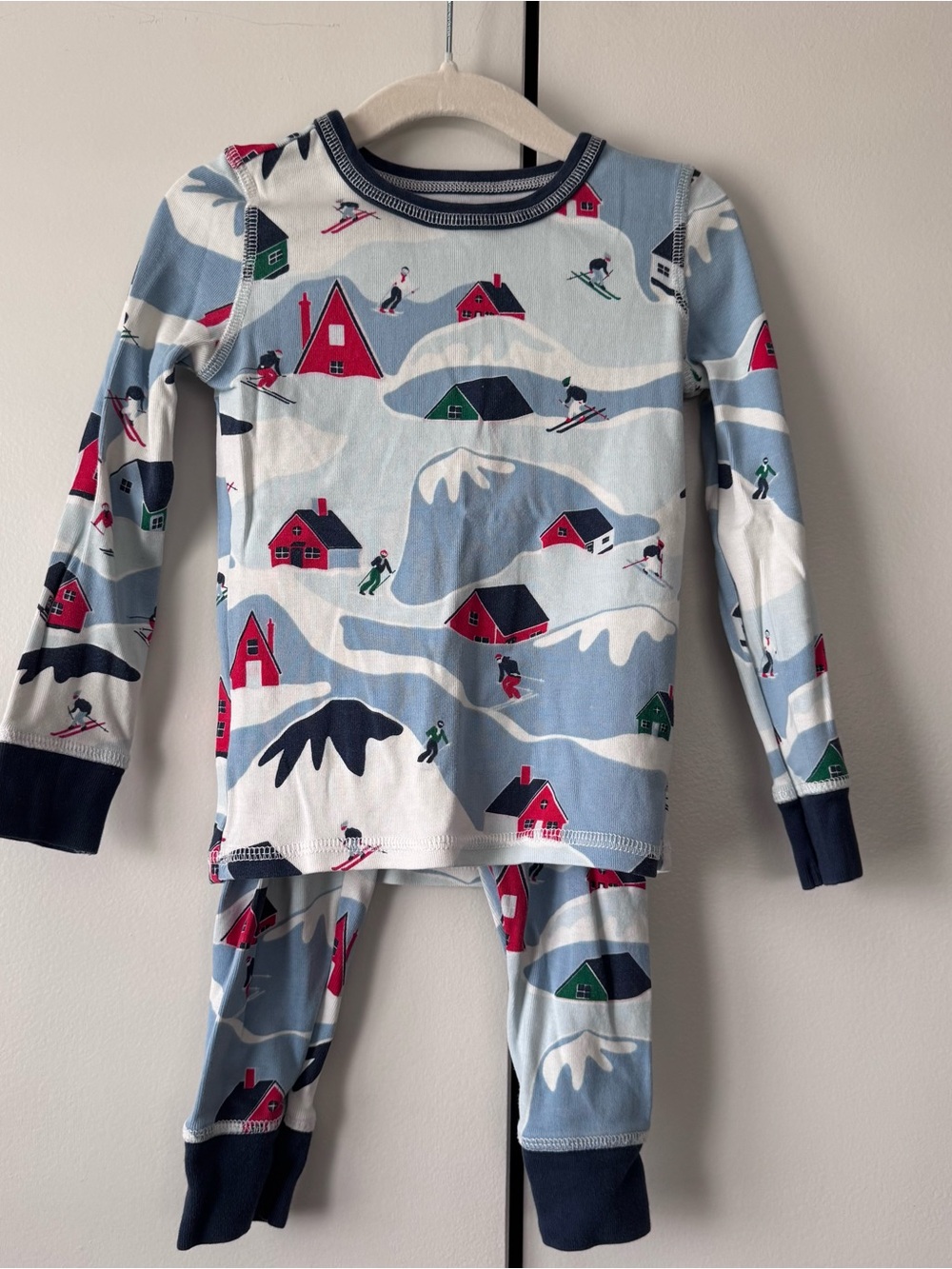 Nordstrom ‘Glow in the Dark’ Light Blue Ski Village Pajama Set
